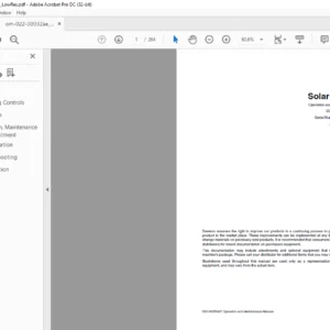 DAEWOO DOOSAN Excavator Solar 225LC-V Operation and Maintenance Manual 022-00032AE - PDF DOWNLOAD