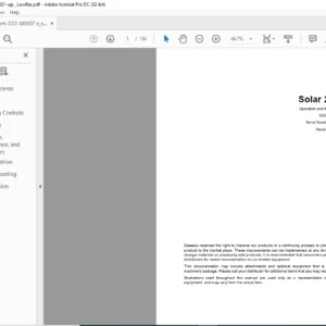 DAEWOO DOOSAN Excavator Solar 250LC-V Operation and Maintenance Manual 022-00007E - PDF DOWNLOAD