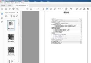 DAEWOO DOOSAN S055 EXCAVATOR ENGINE SPECSHEET MANUAL  - PDF DOWNLOAD