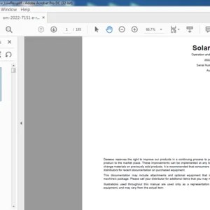 DAEWOO DOOSAN S130W V EXCAVATOR Operation and Maintenance Manual 2022 7151E R1  - PDF DOWNLAOD