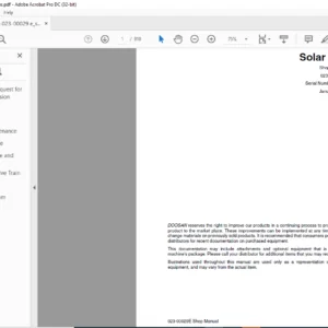 DAEWOO DOOSAN S170 W V EXCAVATOR SHOP MANUAL 023-00029E - PDF DOWNLOAD
