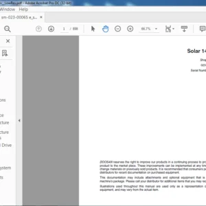 DAEWOO DOOSAN SOLAR 140W V 160 W V EXCAVATOR 023 00065E SHOP MANUAL - PDF DOWNLOAD