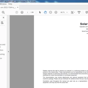 DAEWOO DOOSAN SOLAR 200W V EXCAVATOR Operation and Maintenance Manual 2022-7164E - PDF DOWNLOAD