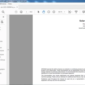 DAEWOO DOOSAN SOLAR 210W V EXCAVATOR SHOP MANUAL 023 00064E - PDF DOWNLOAD