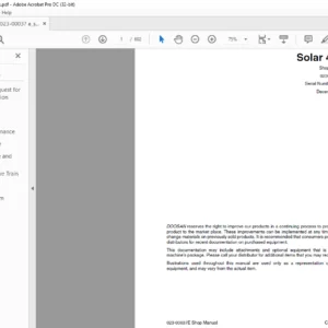 DAEWOO DOOSAN SOLAR 450LC V EXCAVATOR SHOP MANUAL 023-00037E - PDF DOWNLOAD