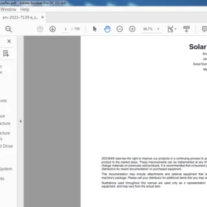 DAEWOO DOOSAN Solar200W—V EXCAVATOR Shop MANUAL 2023-7139E - PDF DOWNLOAD
