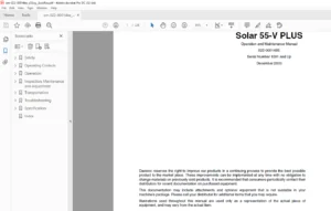 DAEWOO DOOSAN SOLAR 55V PLUS EXCAVATOR OPERATION AND MAINTENANCE MANUAL Serial Number 1001 and Up - PDF DOWNLOAD