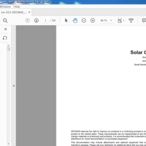 DOOSAN SOLAR 015 PLUS EXCAVATOR SHOP MANUAL 023-00038AE -PDF DOWNLAOD