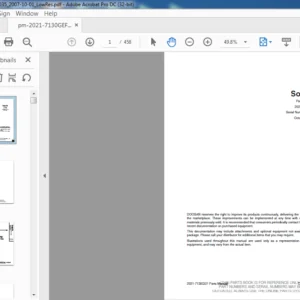 DOOSAN SOLAR 35 EXCAVATOR PARTS MANUAL- PDF DOWNLOAD
