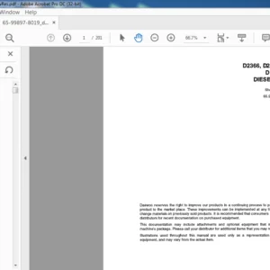 Daewoo Doosan D2366, D2366T, D1146 & D1146T Diesel Engine Shop Manual - PDF DOWNLOAD