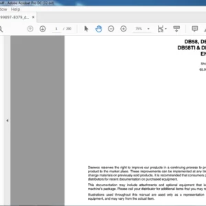 Daewoo Doosan DB58 DB58S DB58T DB58TI DB58TIS Diesel Engine Shop Manual - PDF DOWNLOAD