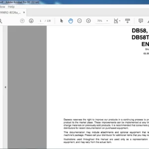 Daewoo Doosan DB58 DB58T DB58TI Diesel Engine Shop Manual - PDF DOWNLOAD