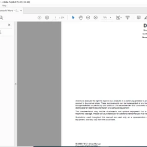 Daewoo Doosan DL06 Wheel Loader Shop Manual - PDF DOWNLOAD