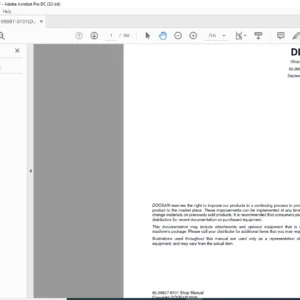 Daewoo Doosan DL08 Wheel Loader Shop Manual - PDF DOWNLOAD