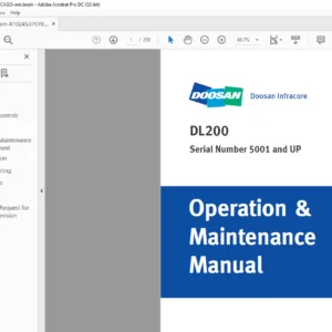 Daewoo Doosan DL200 Wheel Loader Operation & Maintenance Manual K1024537CHE - PDF DOWNLOAD