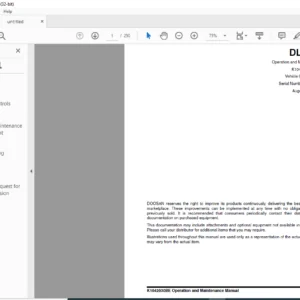 Daewoo Doosan DL200 Wheel Loader Operation and Maintenance Manual K1042030BE - PDF DOWNLOAD