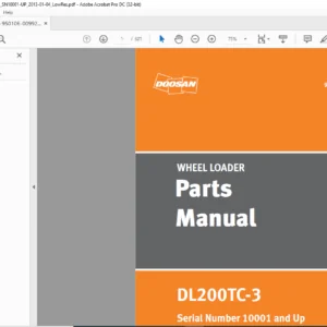 Daewoo Doosan DL200TC-3 Wheel Loader Parts Manual 950106-00992AEF - PDF DOWNLOAD