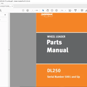 Daewoo Doosan DL250 Wheel Loader Parts Manual K1023772FEF - PDF DOWNLOAD