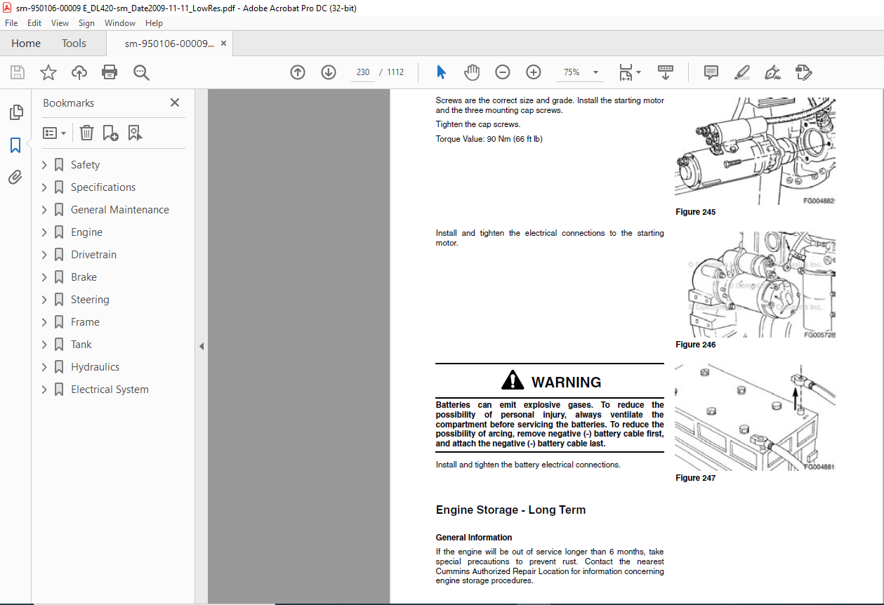 Daewoo Doosan DL420 Wheel Loader Shop Manual 950106-00009E - PDF ...