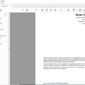 Daewoo Doosan Excavator Solar 290LC-V Operation and Maintenance Manual 2022-7144E - PDF DOWNLOAD