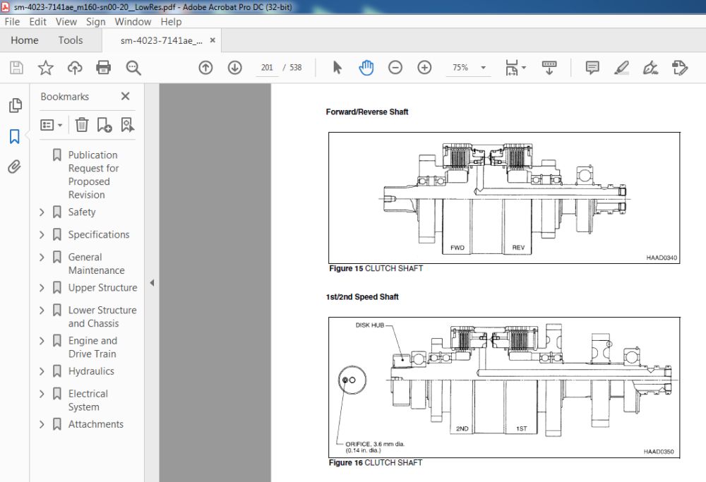 Daewoo Doosan Mega 160O Shop Manual 4023-7141AE – PDF DOWNLOAD ...