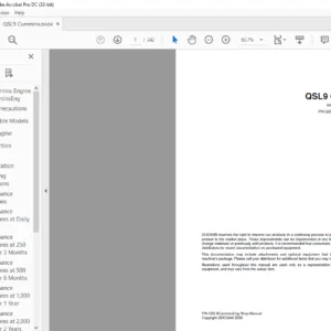 Daewoo Doosan QSL9 Cummins Wheel Loader Shop Manual - PDF DOWNLOAD
