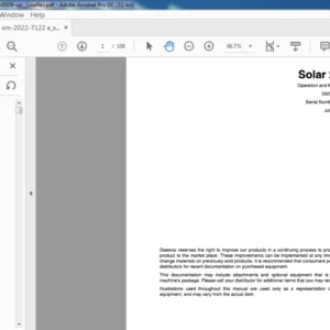 Daewoo Doosan Solar 200W-III Operation & Maintenance Manual 2022-7112E - PDF DOWNLOAD