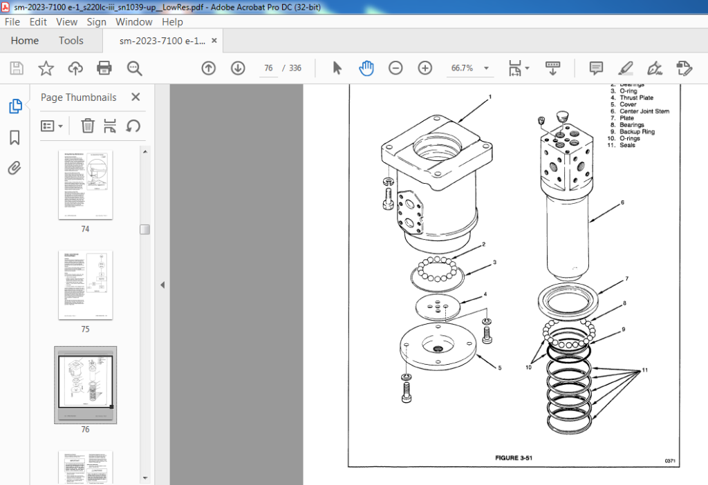 Daewoo Doosan Solar 220LC-III Shop Manual 2023-7100E-1 - PDF DOWNLOAD ...