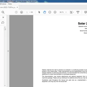 Daewoo Doosan Solar 280LC-III 0peration and Maintenance Manual 2022-7100E - PDF DOWNLOAD