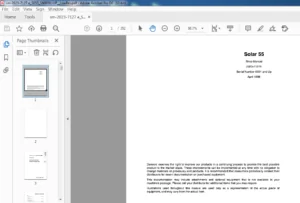 Daewoo Doosan Solar 55 Shop Manual 2023-7127E  - PDF DOWNLOAD