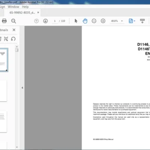 Doosan D1146,D1146T & D1146TI Diesel Engine Shop Manual  - PDF DOWNLOAD