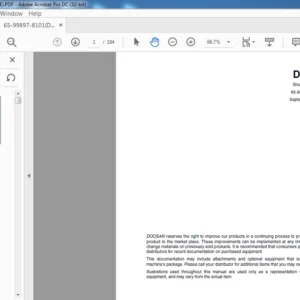 Doosan DL08 Excavator Log Loader Shop Manual - PDF DOWNLOAD