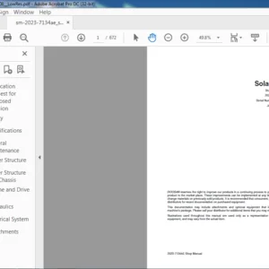 Doosan Solar 220LL Excavator Log Loader Shop Manual - PDF DOWNLOAD