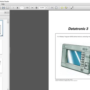 Massey Ferguson Datatronic 3 6400 Series 6497-6499 Operator Instruction Manual - PDF DOWNLOAD