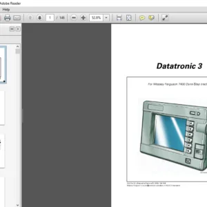 Massey Ferguson Datatronic 3 7400 Series Dyna-Step Operator Instruction Manual - PDF DOWNLOAD