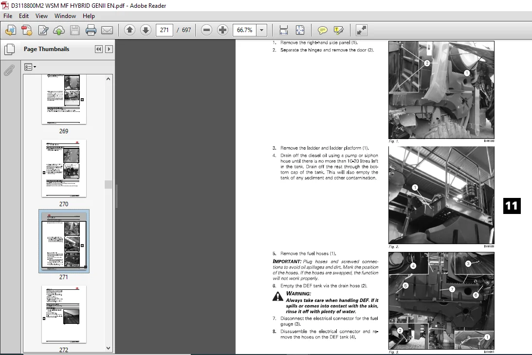 Massey Ferguson EU 9380 DELTA Combine Series Service Manual PDF - Image 3
