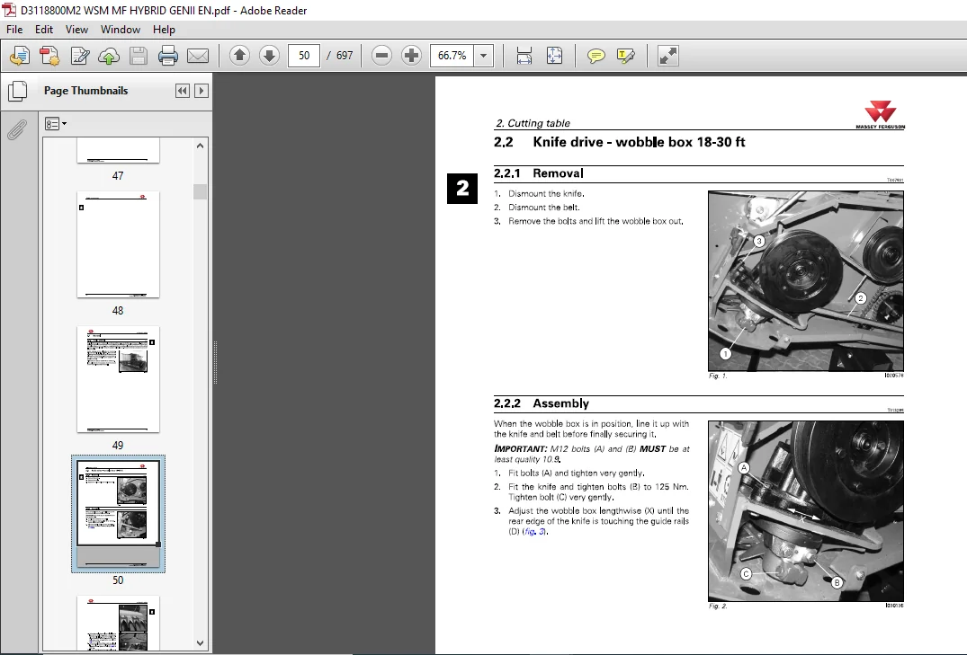 Massey Ferguson EU 9380 DELTA Combine Series Service Manual PDF - Image 2