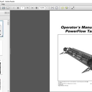 Massey Ferguson EU Harvesting MF Cutting Table Powerflow Operator's Manual D3115100M4 - PDF DOWNLOAD