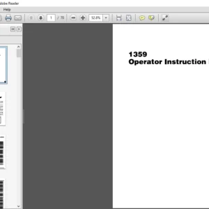 Massey Ferguson EU Hay Equipment 1359 Operator Instruction Manual - PDF DOWNLOAD