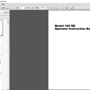 Massey Ferguson EU Hay Equipment 185 SII Operator Instruction Manual - PDF DOWNLOAD