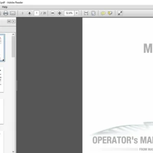 Massey Ferguson EU Hay Equipment M 254 FP Drum Mower Operator's Manual - PDF DOWNLOAD