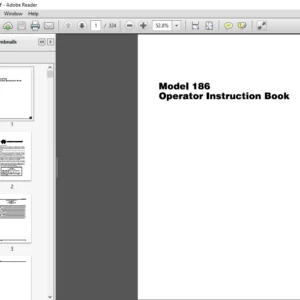Massey Ferguson EU Hay Equipment MF 185MB Baler & Accumulator Service Manual