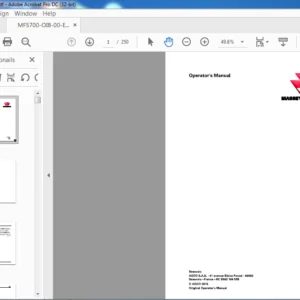 Massey Ferguson EU Tractor 5708 5709 5710 Tier 2 Operator's Manual - PDF DOWNLOAD