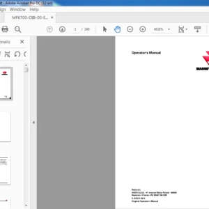 Massey Ferguson EU Tractor 6711 6712 6713 Tier 2 Operator's Manual - PDF DOWNLOAD