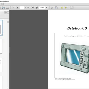 Massey Ferguson EU Tractor Datatronic 3 8400 Series Dyna-VT Operator Instruction Manual