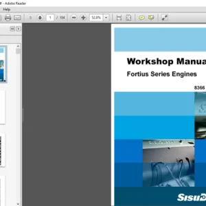 Massey Ferguson EU Tractor Fortius Series Engine Workshop Service Manual - PDF DOWNLOAD