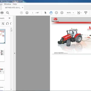 Massey Ferguson EU Tractor MF 7400 Series Repair Time Schedule Manual - PDF DOWNLOAD