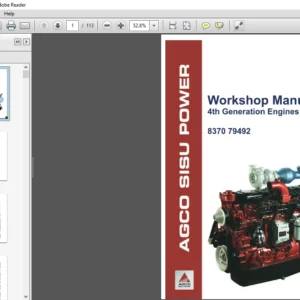 Massey Ferguson EU Tractor Sisu Engine 8650 8660 8670 8680 8690 Service Manual - PDF DOWNLOAD