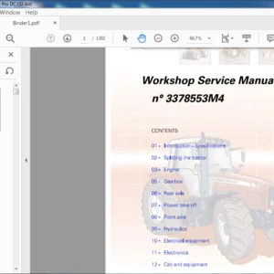 Massey Ferguson NA Tractor 7400 Series 7465 7475 7480 7485 7490 7495 7497 7499 Service Manual
