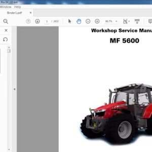Massey Ferguson NA Tractor MF 5600 Series 5608 5609 5610 5611 5612 5613 Service Manual - PDF DOWNLOAD